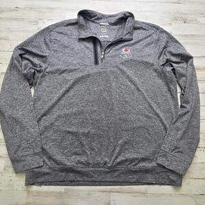Regatta Bay Golf Yacht Club Men's 1/4 Zip Pullover Jacket Gray Cutter Buck XL